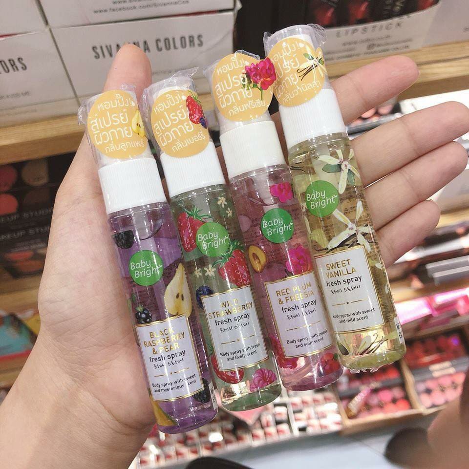 [Auth Thái ] Xịt Thơm Baby Bright Body Mist So Cute Hương Vanila - Xịt Thơm Toàn Thân, Quần Áo | Thế Giới Skin Care