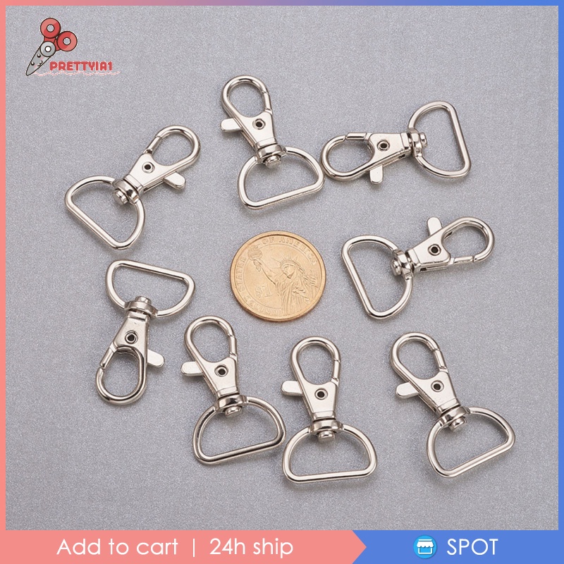 [Prettyia1] Set 20 Móc Khóa Có Thể Xoay Được Dùng Làm Đồ Thủ Công DIY