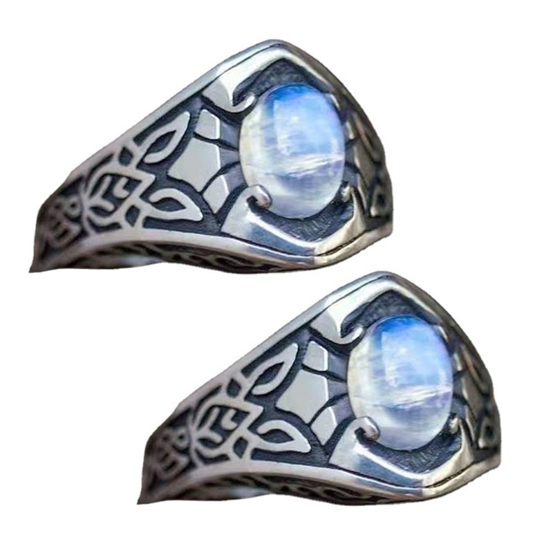 Nhẫn Đính Đá Mặt Trăng Kích Cỡ 6-10