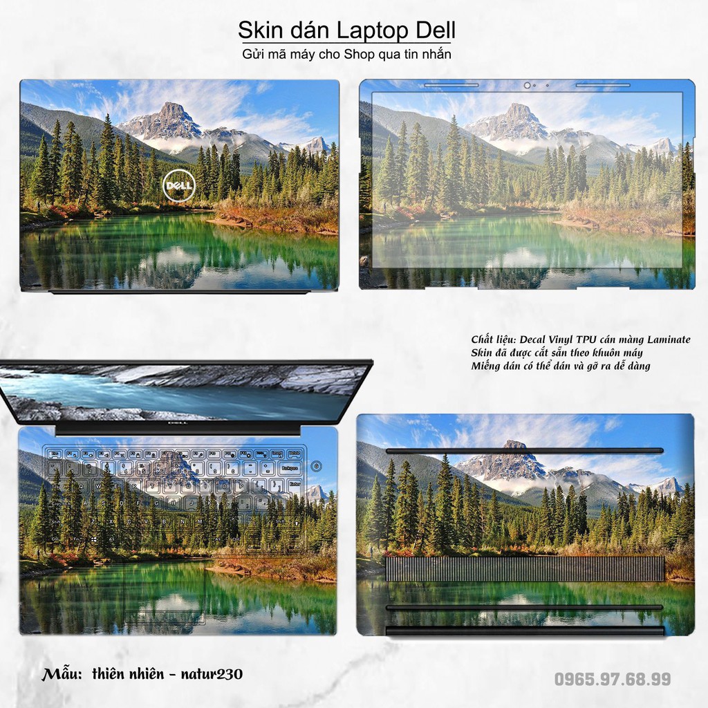 Skin dán Laptop Dell in hình thiên nhiên nhiều mẫu 9 (inbox mã máy cho Shop)