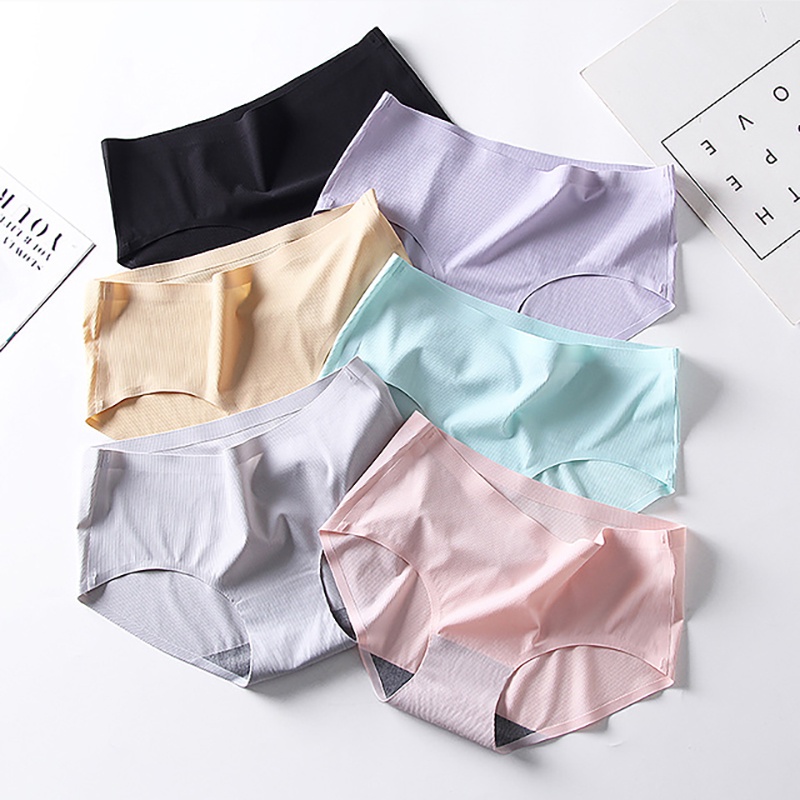 Quần lót nữ su gân tăm Havana kháng khuẩn cạp vừa không đường may, có size lớn FLQ09