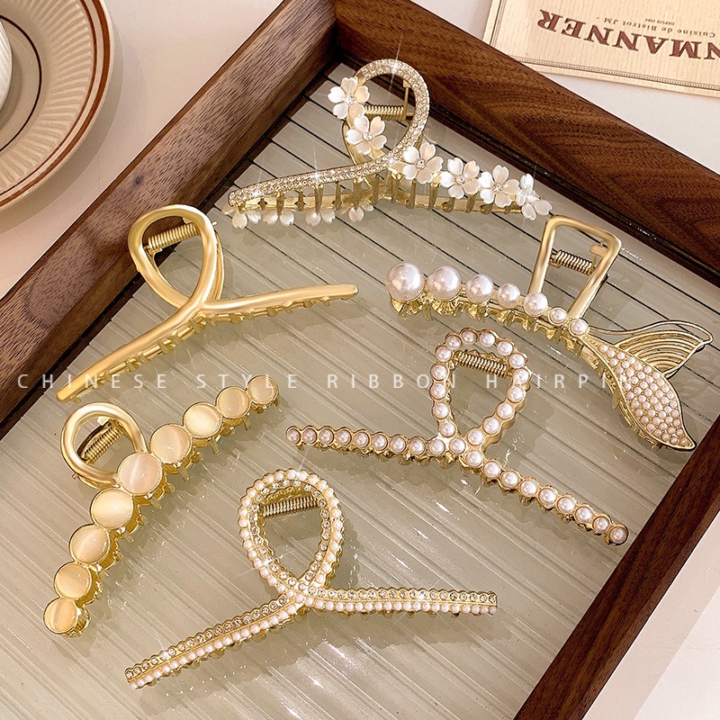 Kẹp Càng Cua Bằng Kim Loại Kích Thước Lớn Phong Cách Thời Trang Mùa Hè Mới 202