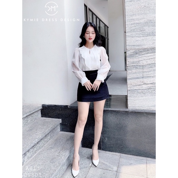 ⚡️BÁN SỈ⚡️Áo sơmi cổ sen cúc ngọc 3 màu