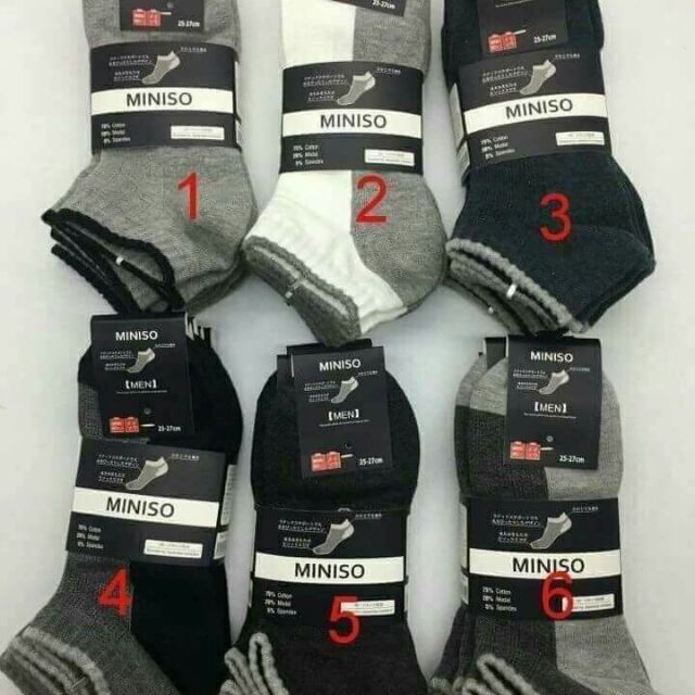 Tất ngắn cổ nam Miniso