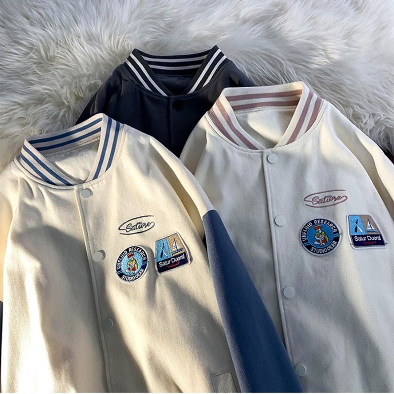 Áo Khoác Bomber 𝐍𝐄𝐖 𝐓𝐑𝐄𝐍𝐃𝐒. 𝐍𝐄𝐖 𝐀𝐑𝐑𝐈𝐕𝐀𝐋 𝟐𝟎𝟐𝟑 chất kaki 2 lớp unisex form rộng phong cách Hàn Quốc