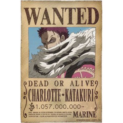 Tấm truy nã các nhân vật khác trong onepiece wanted poster