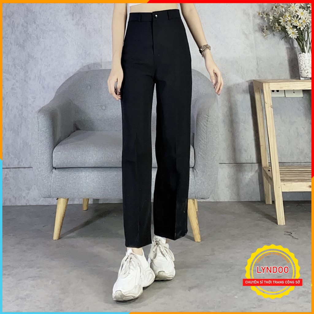 Quần ống rộng nữ lưng cao khóa giữa HotTrend ống suông dáng dài 100cm hack dáng siêu đỉnh dành cho ce cao trên m6 | BigBuy360 - bigbuy360.vn
