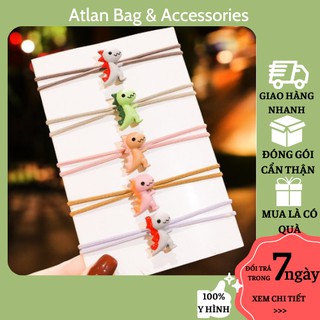 Dây buộc tóc nữ ⚡FREESHIP⚡ Dây chun buộc tóc hình khủng long (1 chiếc)