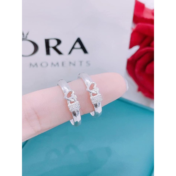 Nhẫn Đôi, Nhẫn Đôi Bạc Nam Nữ (Tặng Kèm Hộp) Cam Kết Chuẩn Bạc Ta Xịn Không Xỉn Màu- TSJC40