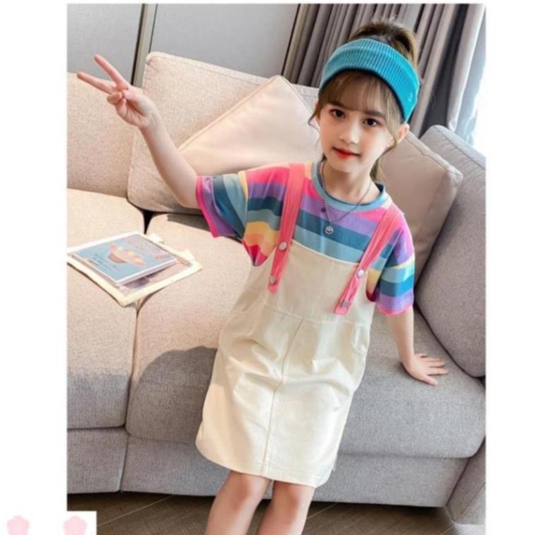 Đầm yếm đẹp cho bé gái (3 - 12 tuổi) ☑️ đầm bé gái 8 tuổi ☑️ yếm quần cho bé gái 12 tuổi