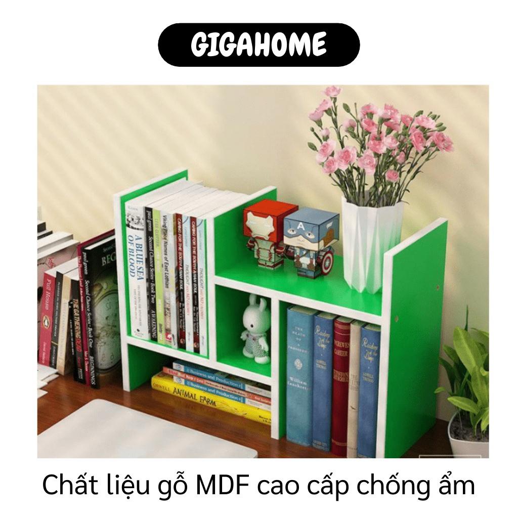 Kệ để bàn nhiều ngăn   GIÁ VỐN]   Giá sách đựng đồ bằng gỗ cao cấp tủ tự lắp ráp 9617