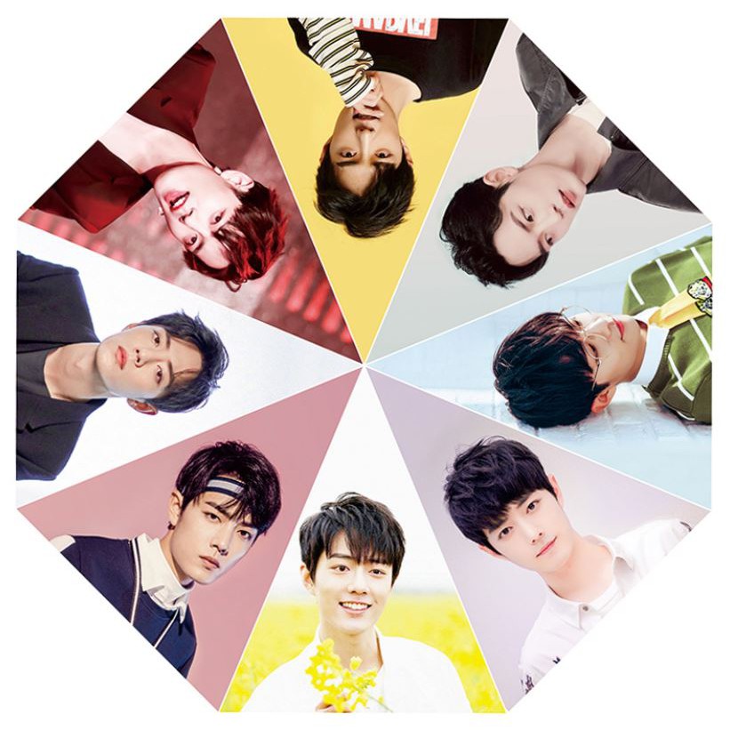 Ô - dù tự động in hình Lý Hiện, Trần Tình Lệnh, Tiêu Chiến, Vương Nhất Bác, TFBOYS Thiên Tỉ