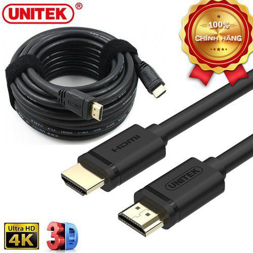Cáp HDMI Unitek Full HD 4K chính hãng - Dài 1,5m/2m/3m/5m- Chống Nhiễu Cực Tốt - Bảo Hành 12 Tháng