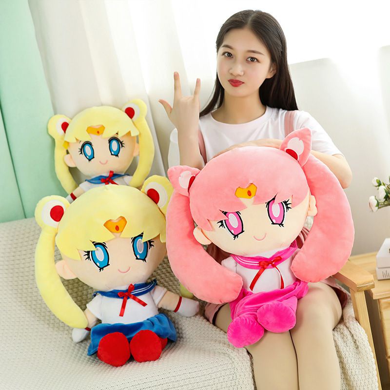 Sailor Moon Đồ chơi nhồi bông Hình Thủy Thủ Mặt Trăng Xinh Xắn