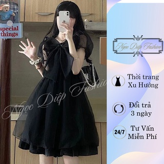 Váy xòe 2 lớp tay phồng, đầm xòe 2 lớp tây phồng, váy dự tiệc, váy đi chơi du lịch...