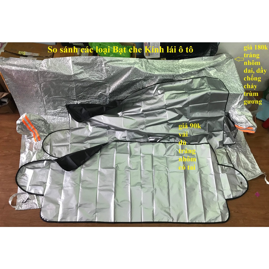 Bạt Phủ Xe Ô tô, Bạt phủ nóc xe ô tô cao cấp -bạt tráng nhôm cách nhiệt.- BẠT NỬA XE