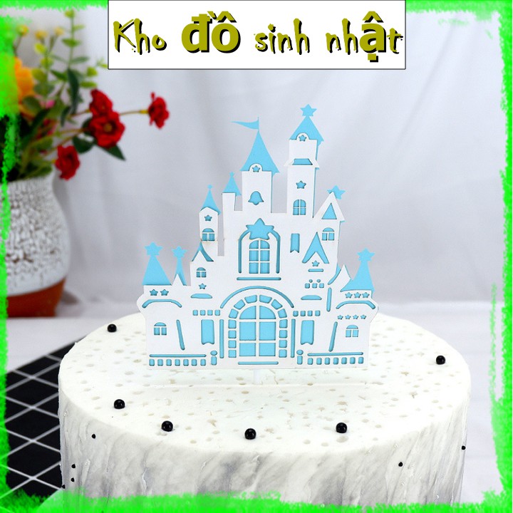 [♥TặngQuà♥] Lâu đài giấy 3D - Trang trí bánh kem, trang trí bánh Gato, trang trí bánh sinh nhật