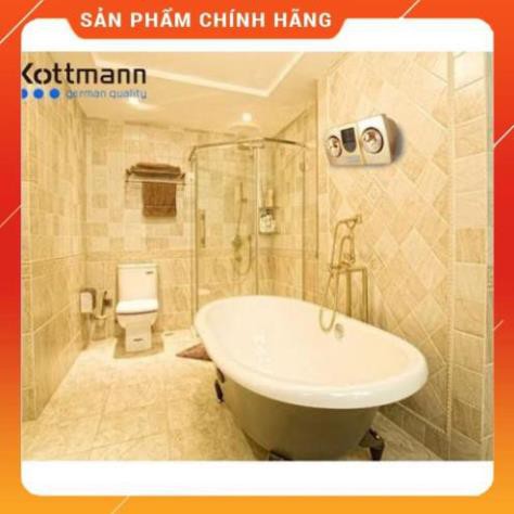 [Hỏa tốc 1 giờ] [FreeShip] Đèn sưởi 2 bóng thổi gió Kottmann màu vàng K2B-HW-G - Hàng cao cấp chính hãng Huy Anh