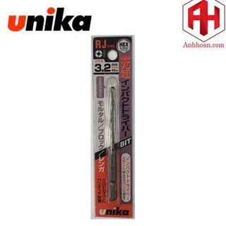 Mũi khoan tường gạch chuôi lục giác Unika RJ3.2mm