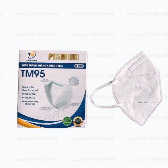 Hộp 10 chiếc khẩu trang y tế N95 Tuấn Minh TM95