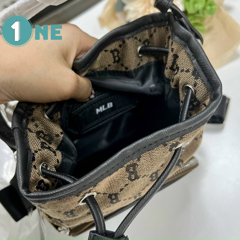 ( Chuẩn Hãng ) Túi Rút MLB NY Monogram Diamond Jacquard New York Yankees Full Tag Mac