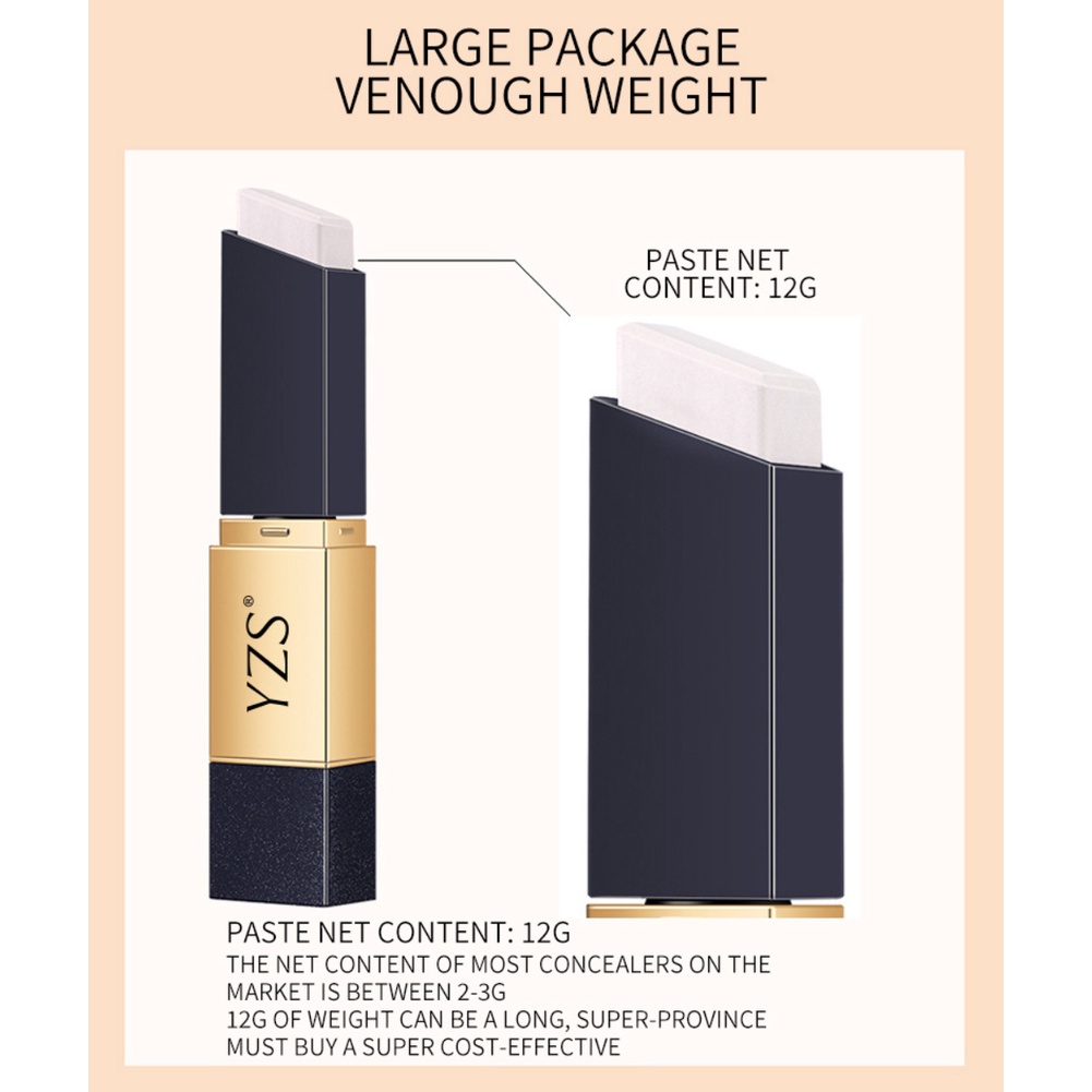 2022 Hàn Quốc Mới Yzs Cổ Tích Dính Mini Hai Đầu Che Khuyết Điểm Liquid Foundation Che Khuyết Điểm Chống Thấm Mồ Hôi-chứng Minh Dưỡng Ẩm Che Khuyết Điểm Dính VN