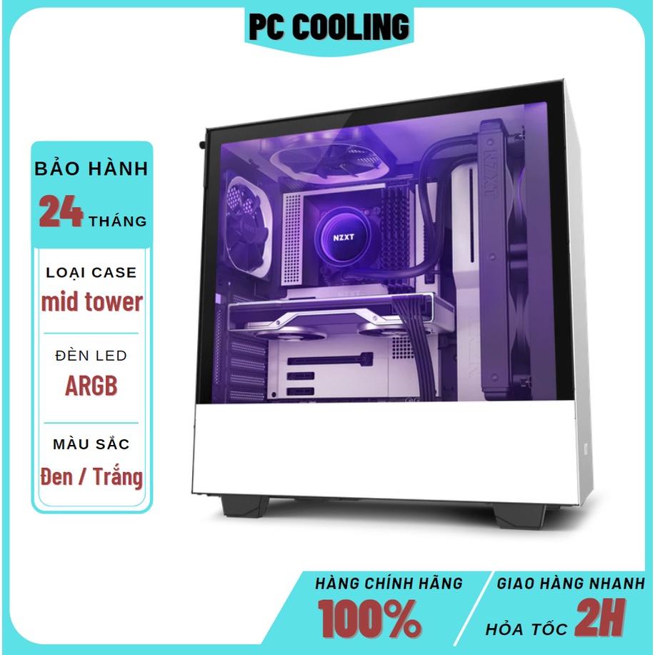 Vỏ Case NZXT H510i MATTE (Mid Tower/Màu Trắng/ Đen/ Đỏ)