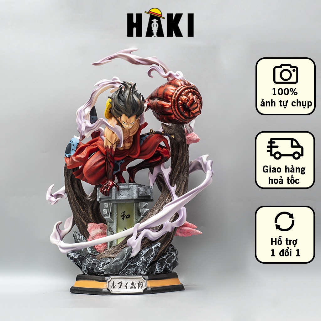 Mô hình One Piece Luffy Gear 4 Snake Man cao 40cm nặng 3,6kg mô hình One Piece Figure Luffy băng Mũ Rơm Haki Shop