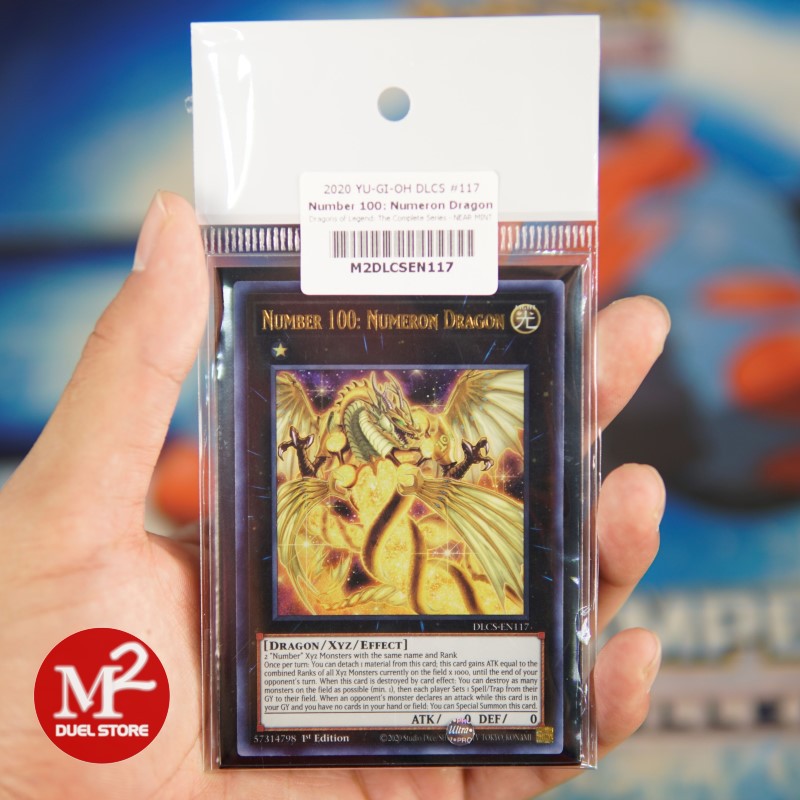 Lá bài Yugioh DLCS-EN117 Number 100: Numeron Dragon - Ultra Rare - Đóng gói theo tiêu chuẩn M2SCCQ-Lite