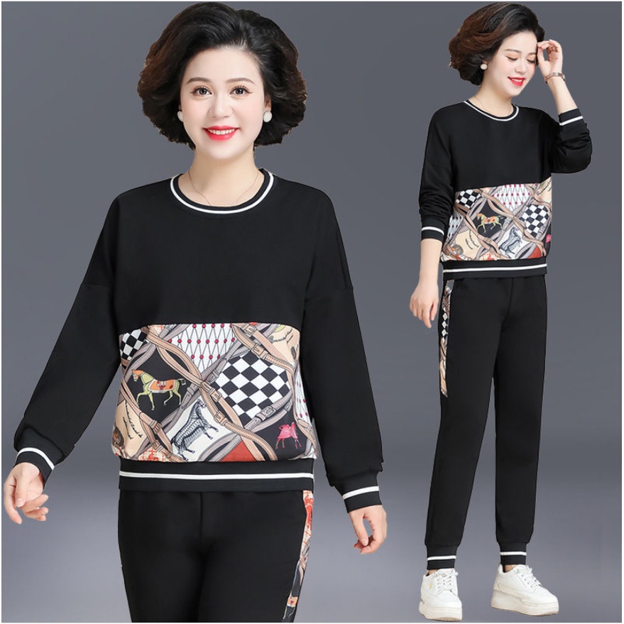 Bộ Đồ Thể Thao Cho Nữ Trung Niên Thời Trang Xuân Thu 2020
