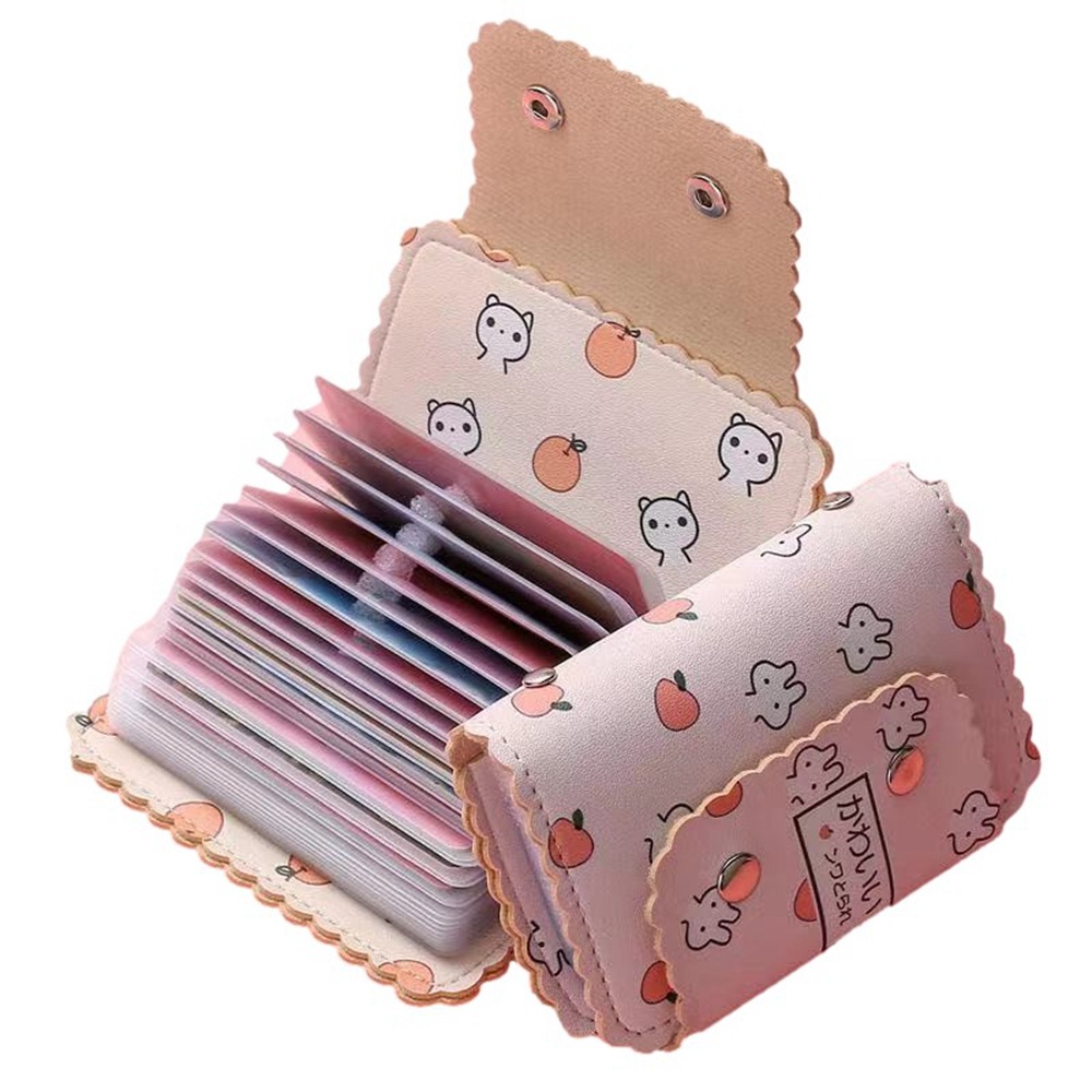 Ví da PU mini dáng ngắn phong cách cổ điển thời trang dành cho nữ