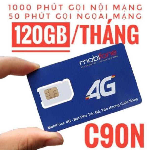 [FREE 3 Tháng đầu] Sim 4G Mobilephone C90N