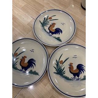 dĩa con gà gốm cao lanh