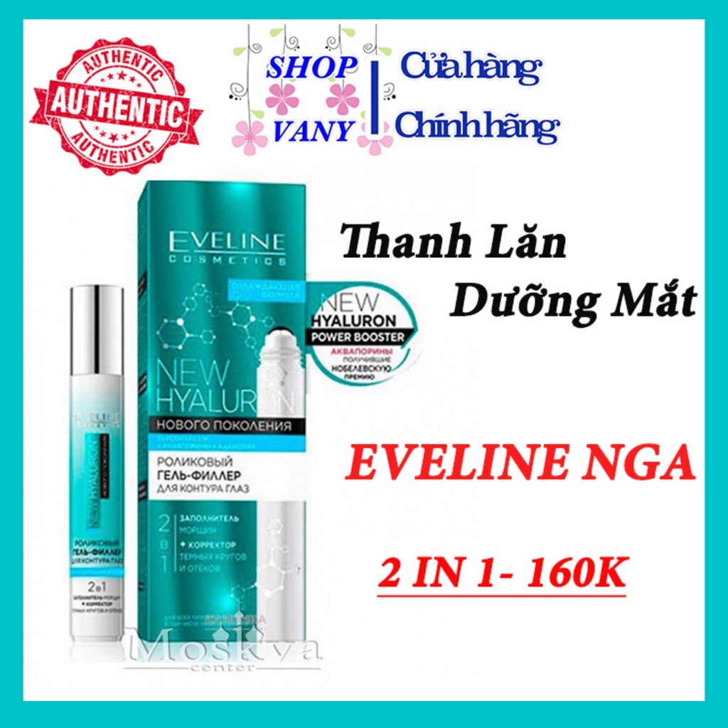 [ẢNH THẬT Ở CUỐI] THANH LĂN MẮT NGA EVELINE XÓA NHĂN, THÂM QUẦNG VÀ BỌNG MỠ MẮT TRẺ HÓA LÀN DA