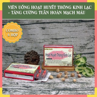 [ Hình thật ] Combo 06 hộp Viên uống Hoạt huyết thông kinh lạc – Tăng cường tuần hoàn mạch máu cao cấp