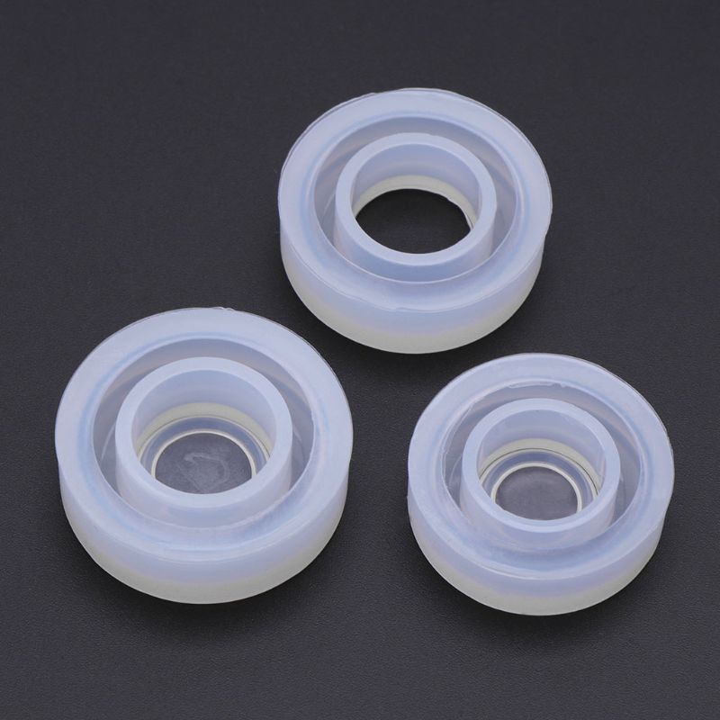 1 bộ khuôn silicone tròn làm trang sức thủ công 16/17/18