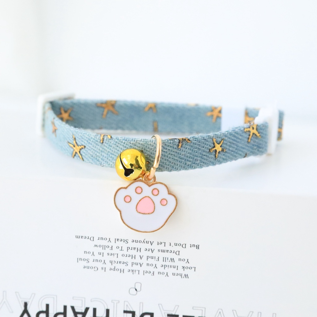 Vòng cổ cho mèo chó thú cưng có chuông lục lạc hình cute cao cấp giá rẻ - Tabby Pet Store