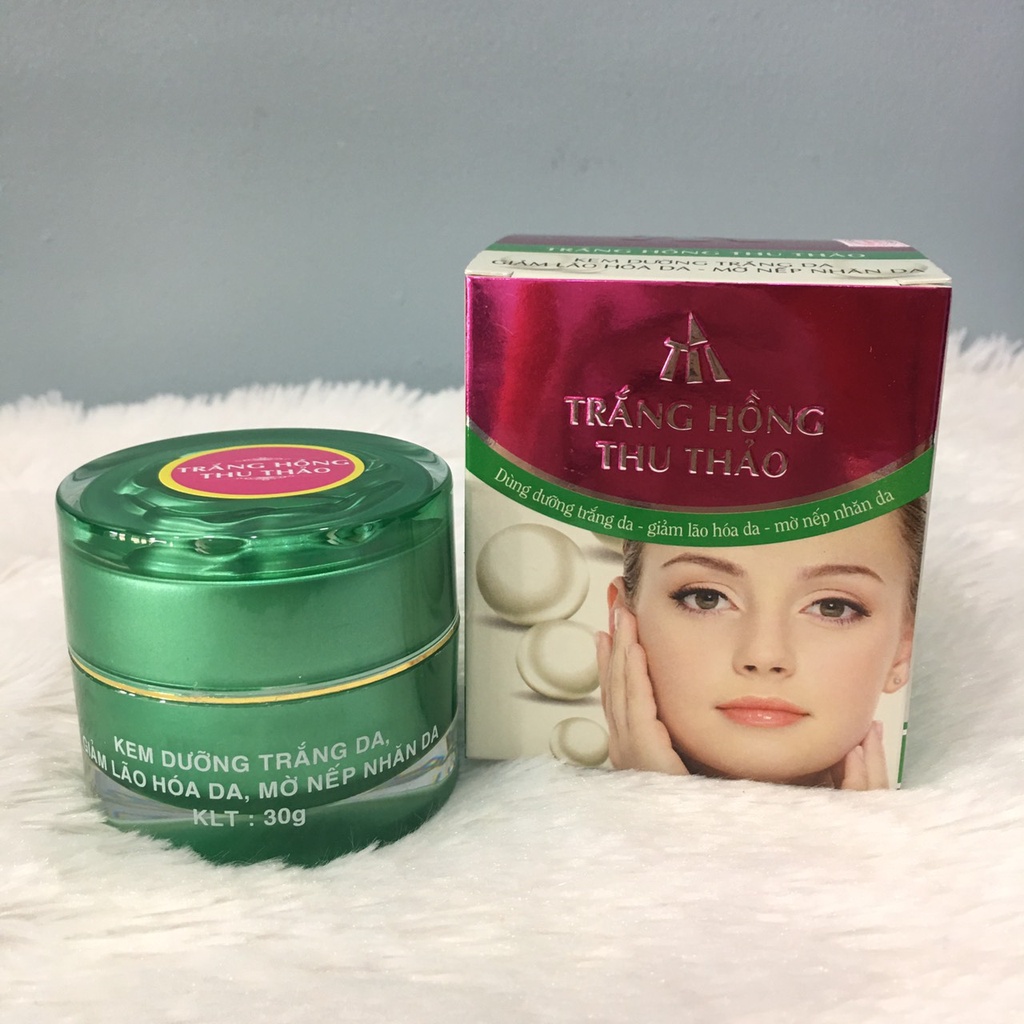 Kem dưỡng trắng da, giảm lão hóa, mờ nếp nhăn 30g Trắng Hồng Thu Thảo