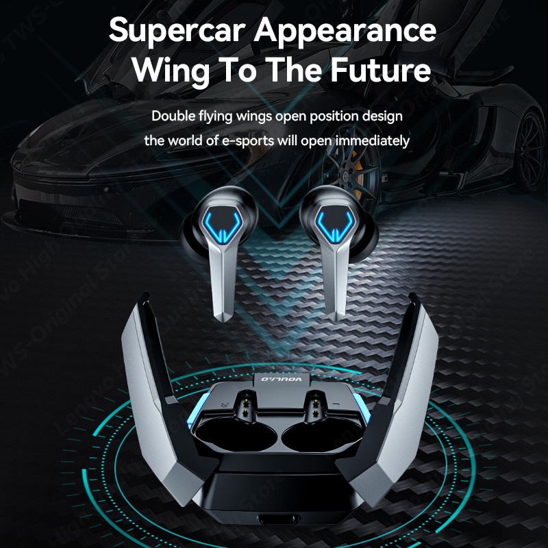 Voulao GM1 Tai Nghe Chơi Game TWS Bluetooth 5.3 Có Mic Âm Thanh 9D Chuyên Nghiệp