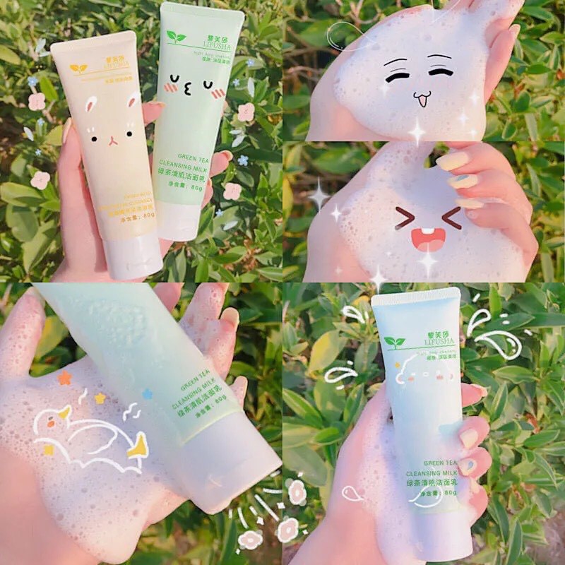 Sữa Rửa Mặt GINBI Lifusha Chiết Xuất Tự Nhiên Làm Sạch Da Hiệu Quả, Dưỡng Ẩm Kiềm Dầu Giúp Da Trắng Sáng