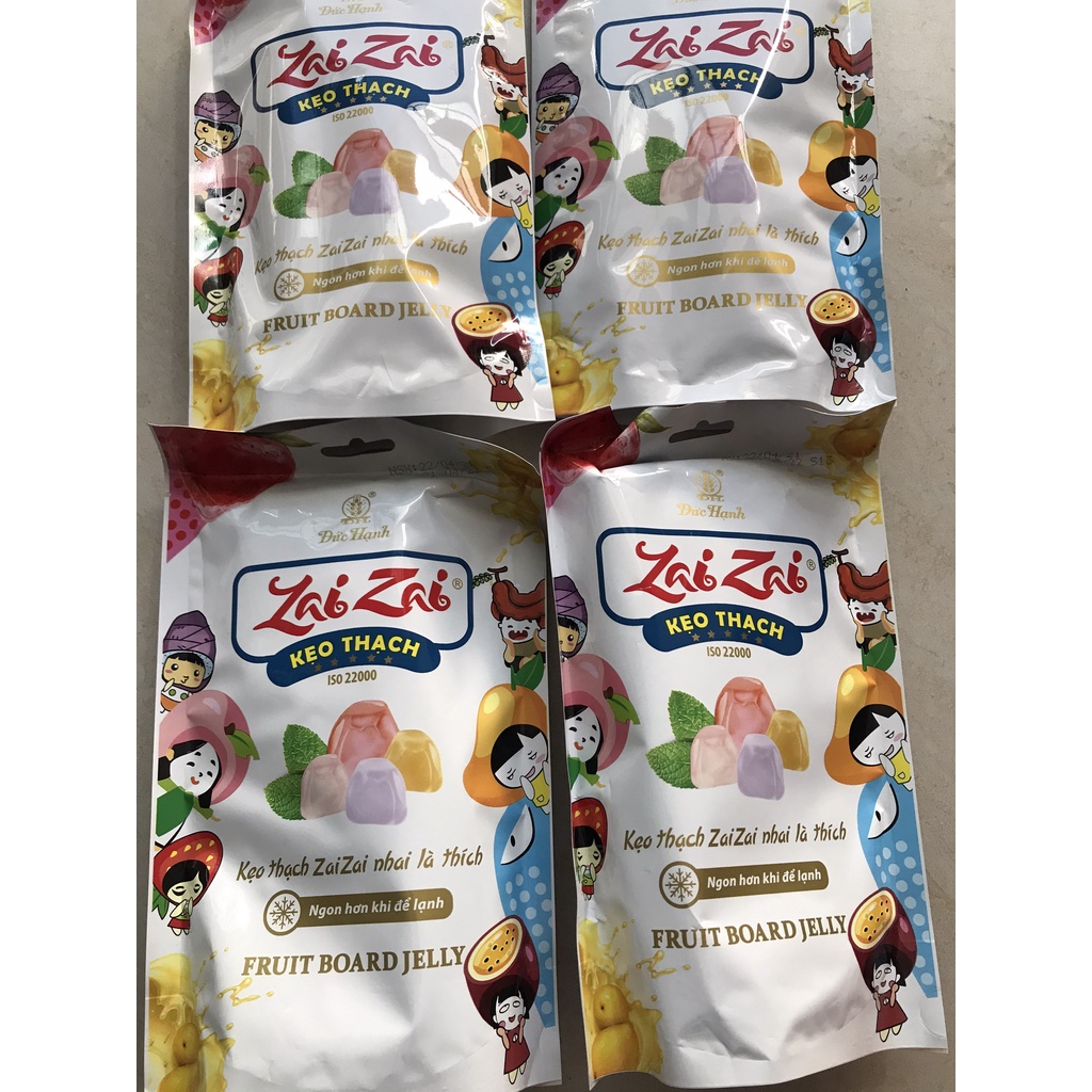 Combo 1000g Thạch hoa quả Zai Zai