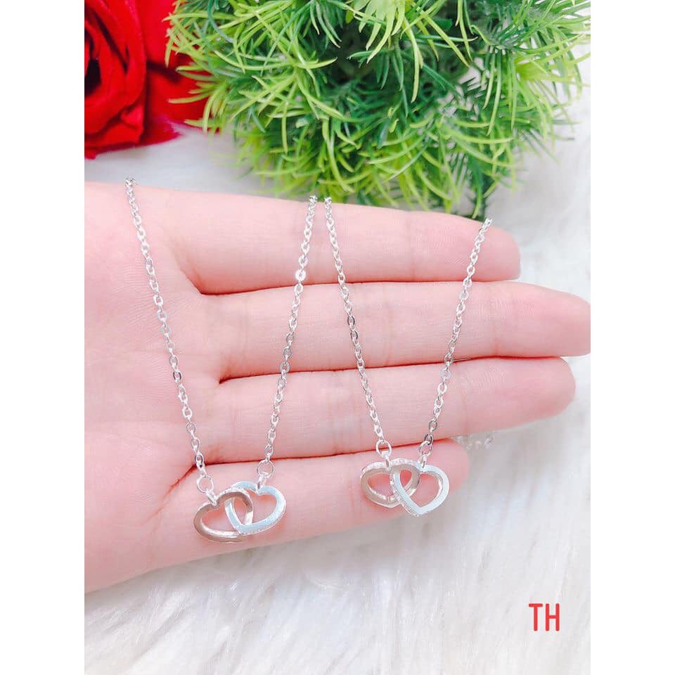 DÂY CHUYỀN BẠC TA TIM LỒNG CAO CẤP
