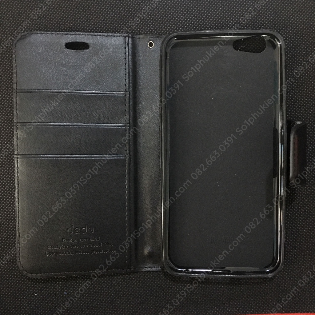 Bao da Oppo A39 (neo 9s) sang trọng, da chất, có ngăn để thẻ, chống xem phim