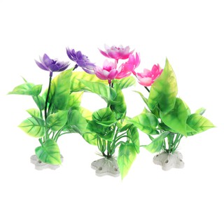 Cây hoa sen giả trang trí bể cá