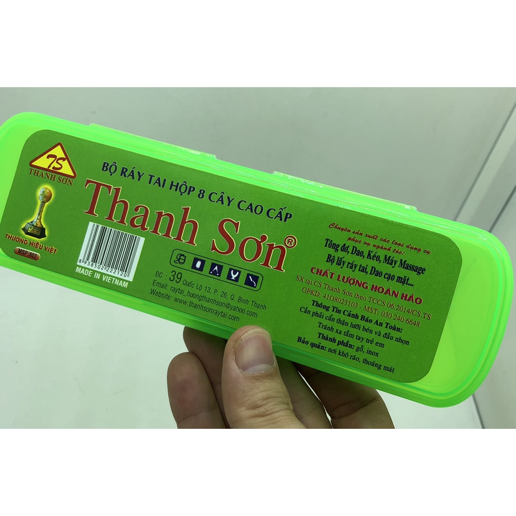Bộ Lấy Ráy Tai Chuyên Nghiệp INOX 8 Món VỆ SINH AN TOÀN DẠNG HỘP CAO CẤP