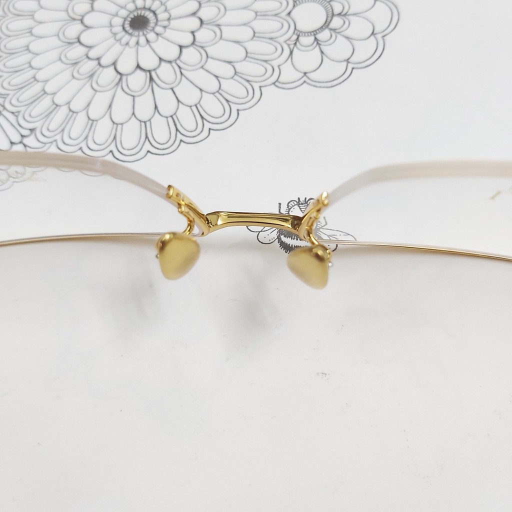 Gọng kính LIDO titanium mạ vàng 24K