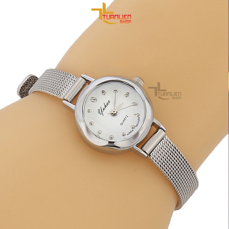 Đồng hồ nữ chính hiệu Protab Yuhao YH045, dây thép không gỉ, chống nước tốt
