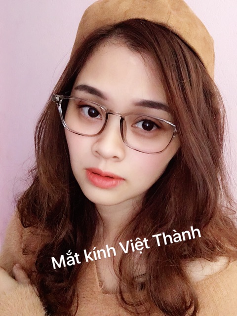 HCM Gọng kính dẻo cận 0 đến 6 độ hot nhất 2021 vuông bầu fullbox 213