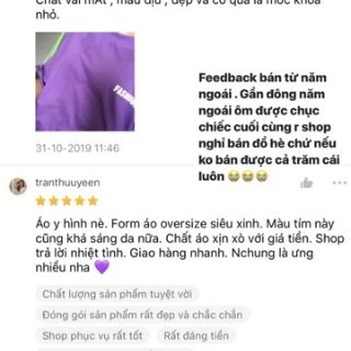 [ Sẵn ] Áo phông tím in chữ uzzlang (có ảnh thật)