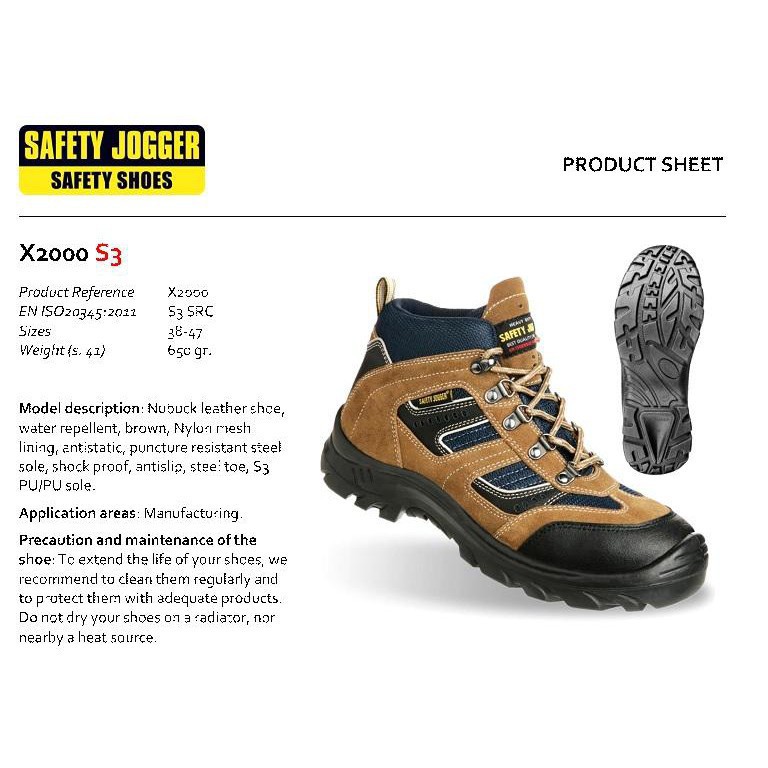 GIÀY BẢO HỘ LAO ĐỘNG JOGGER X2000 S3 SRC | BigBuy360 - bigbuy360.vn